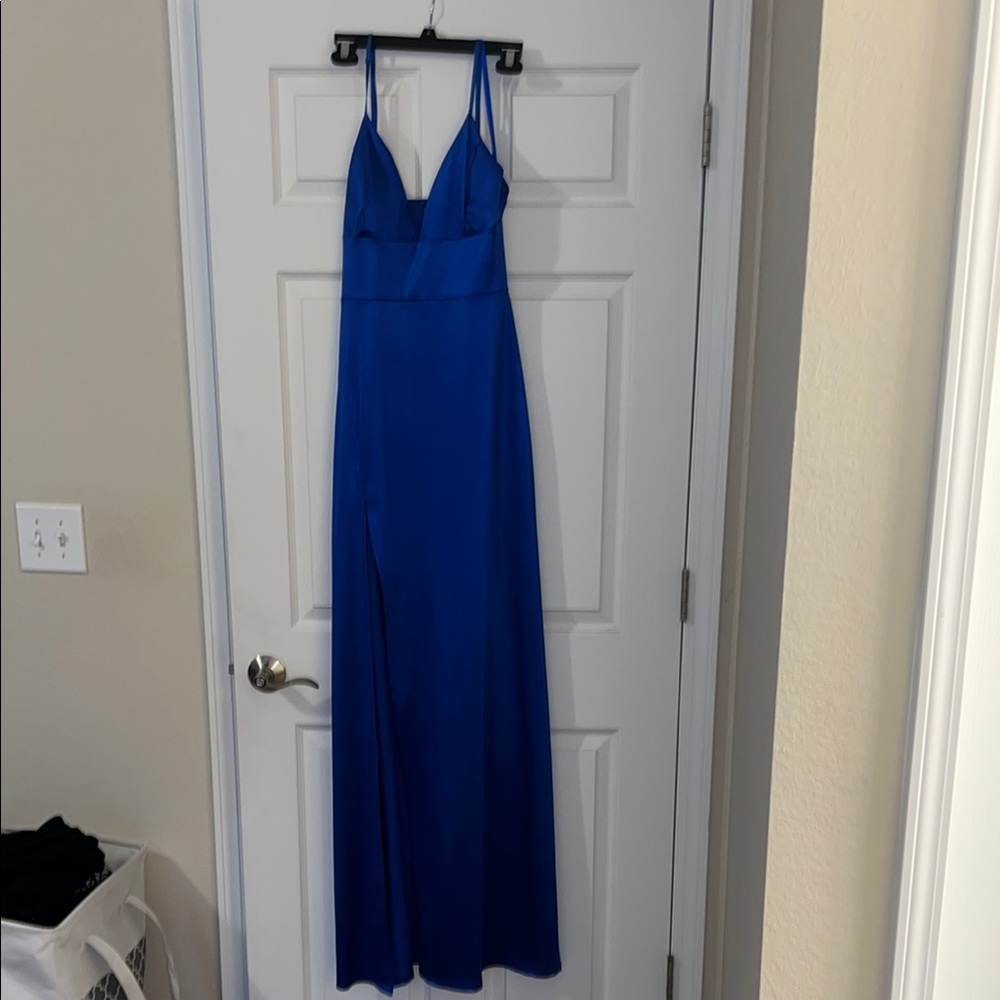 Elegant Blue Maxi Dress